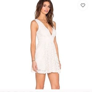 • FREE PEOPLE • mini lace dress